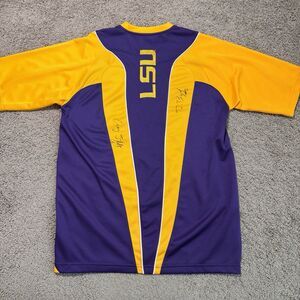 LSU Tigers Nike Jersey Mens Small Signed Autographed Craig Steltz Demetrius Byrd